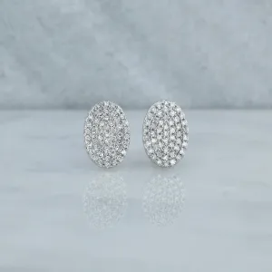 0.30 Round Moissanite Diamond Stud Earrings