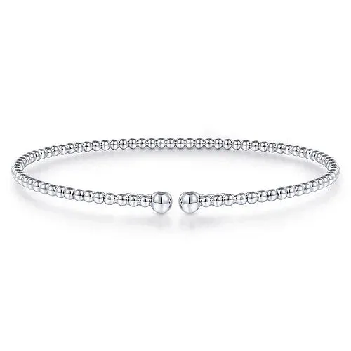 14K White Gold Bujukan Split Bangle