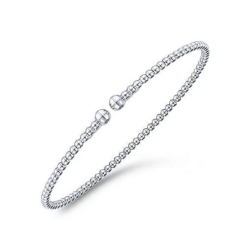 14K White Gold Bujukan Split Bangle