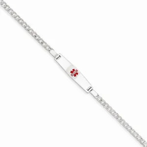 14K White Gold Medical Jewelry Childrens Bracelet