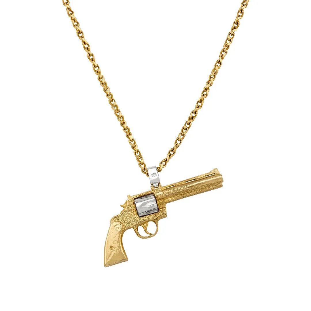 14k Yellow Gold Avianne Revolver Pendant