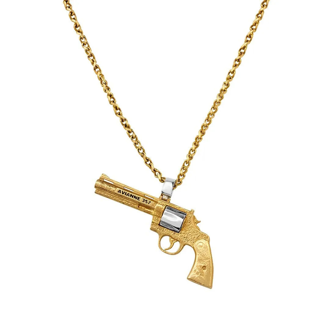 14k Yellow Gold Avianne Revolver Pendant