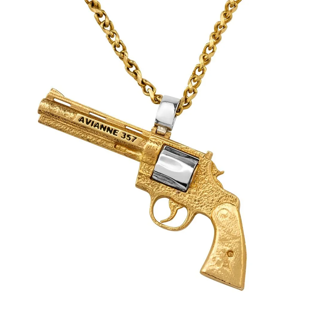 14k Yellow Gold Avianne Revolver Pendant