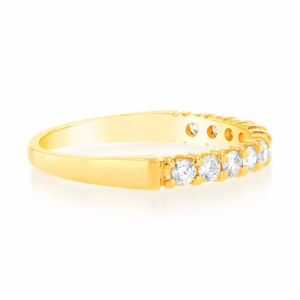 18ct Yellow Gold Ring With 3/8 Carats Of Diamonds