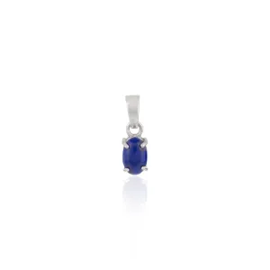 18K Gold Lapis Lazuli Pendant