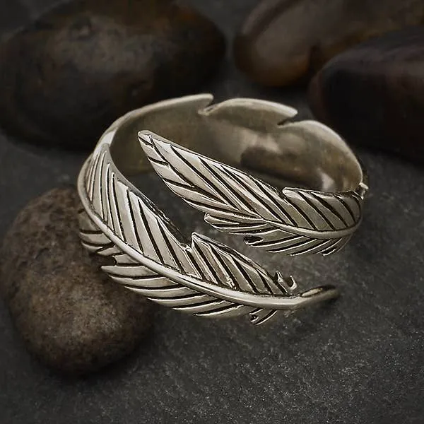 Adjustable Feather Ring