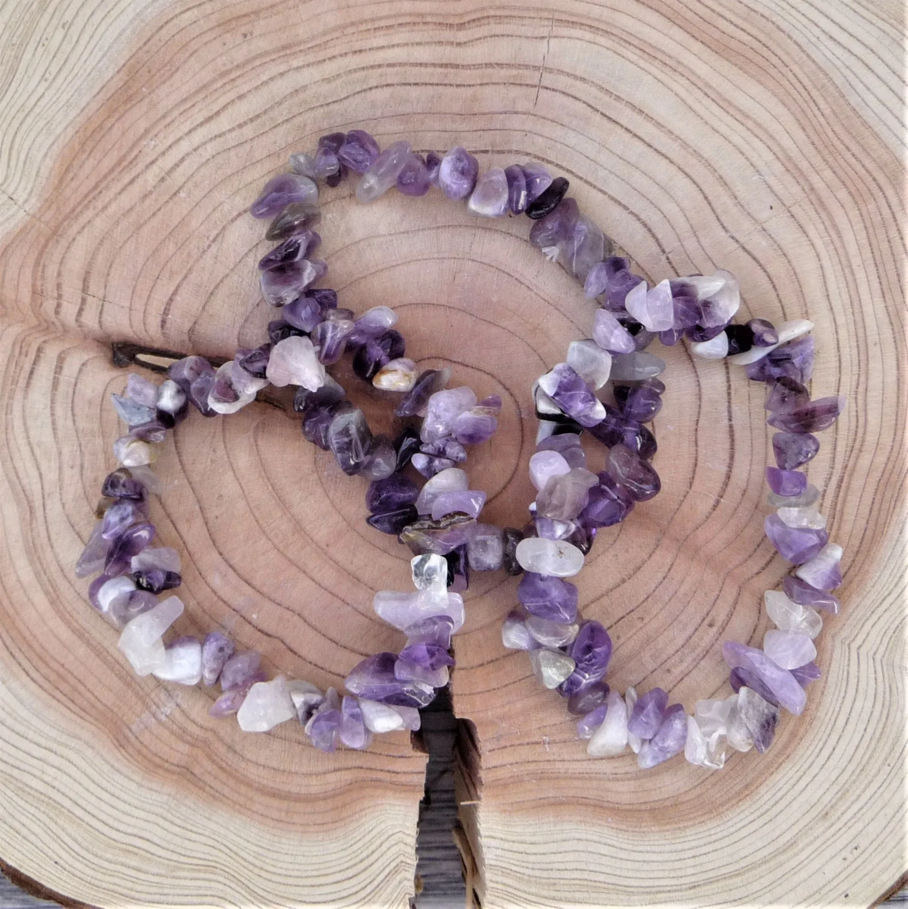 Amethyst - Gemstone Chip Bracelet