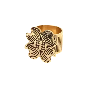 Amy Brass Bandana Slide Ring