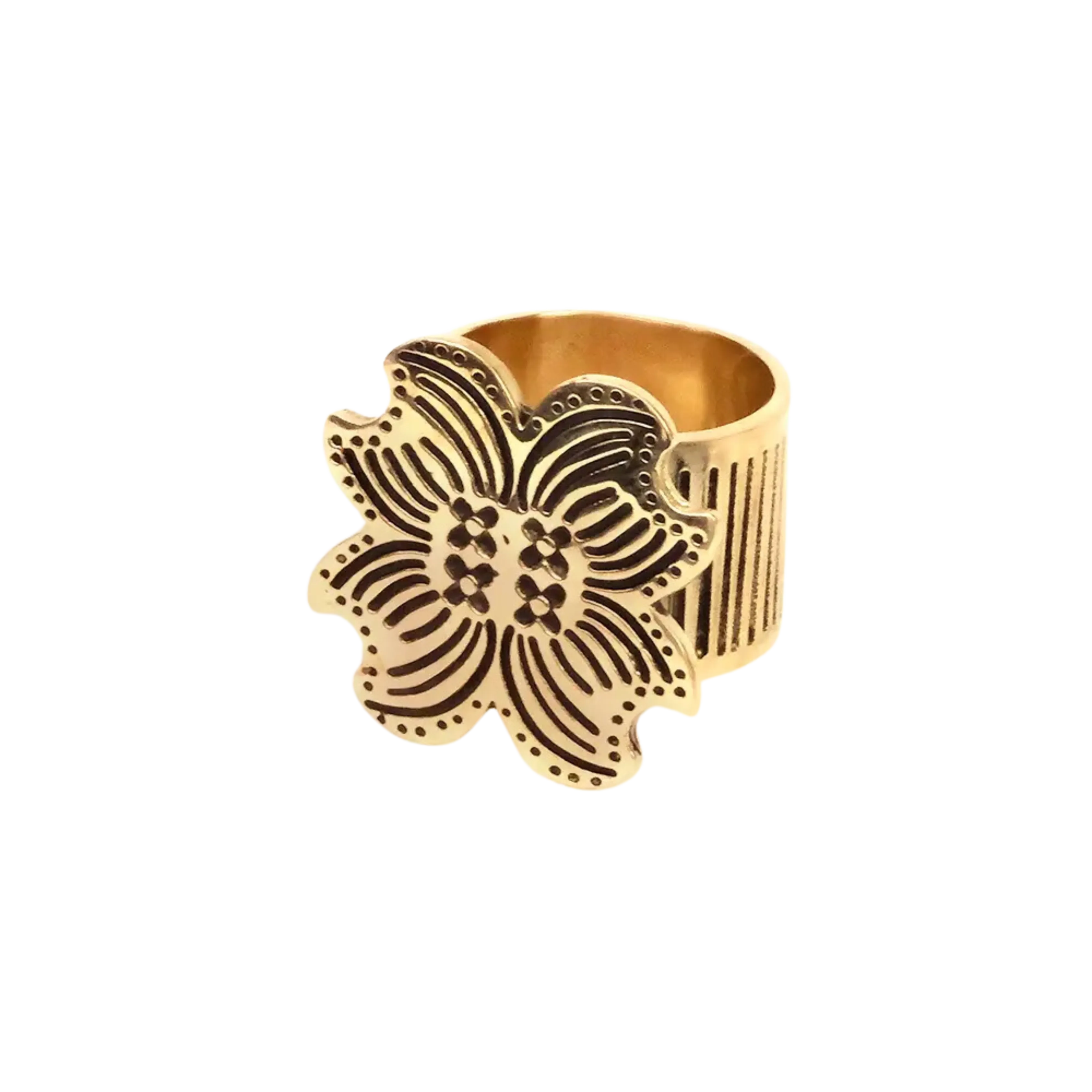 Amy Brass Bandana Slide Ring