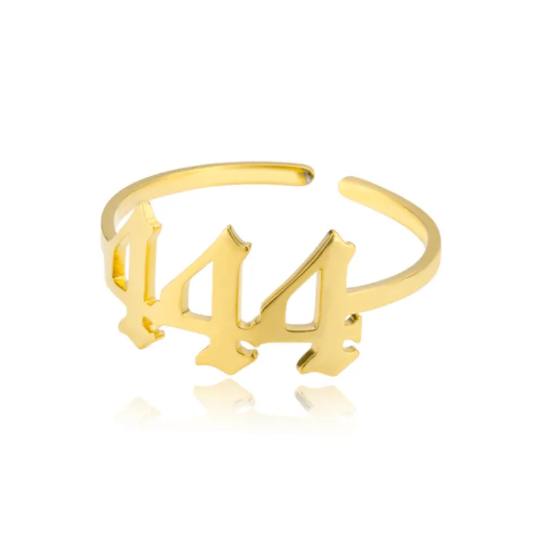 Angel Number Gold Rings