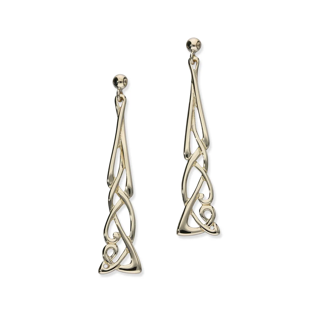 Archibald Knox Silver Earrings E329