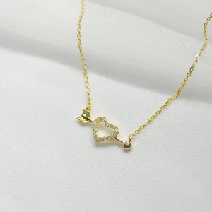 Arrow & Heart Necklace