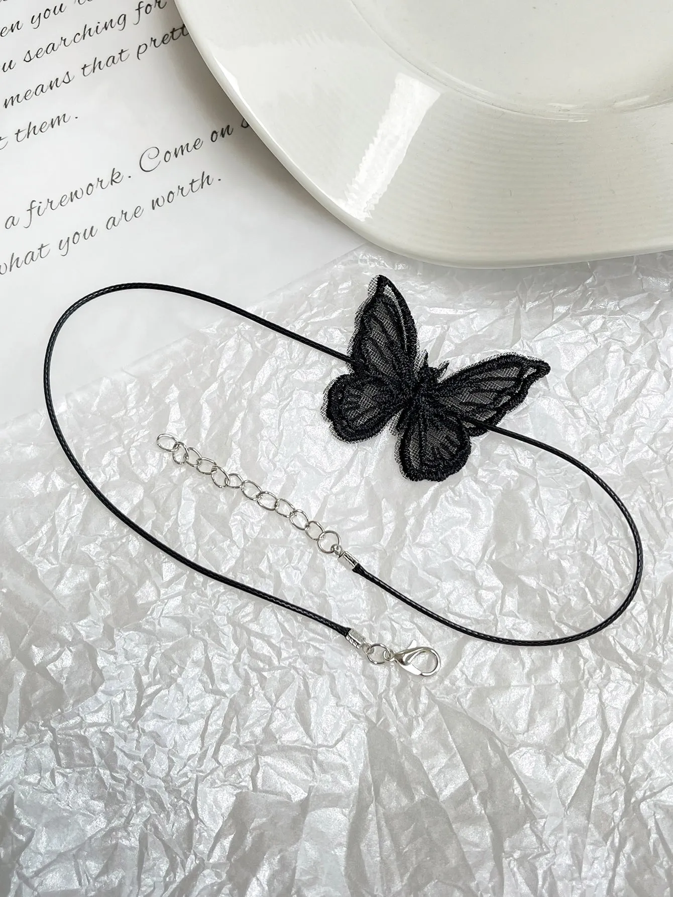 Black Butterfly Decor Choker for Women Jewelry for Women Necklace Accessories