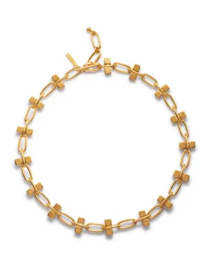 Blockbuster Gold Chain Collier Necklace