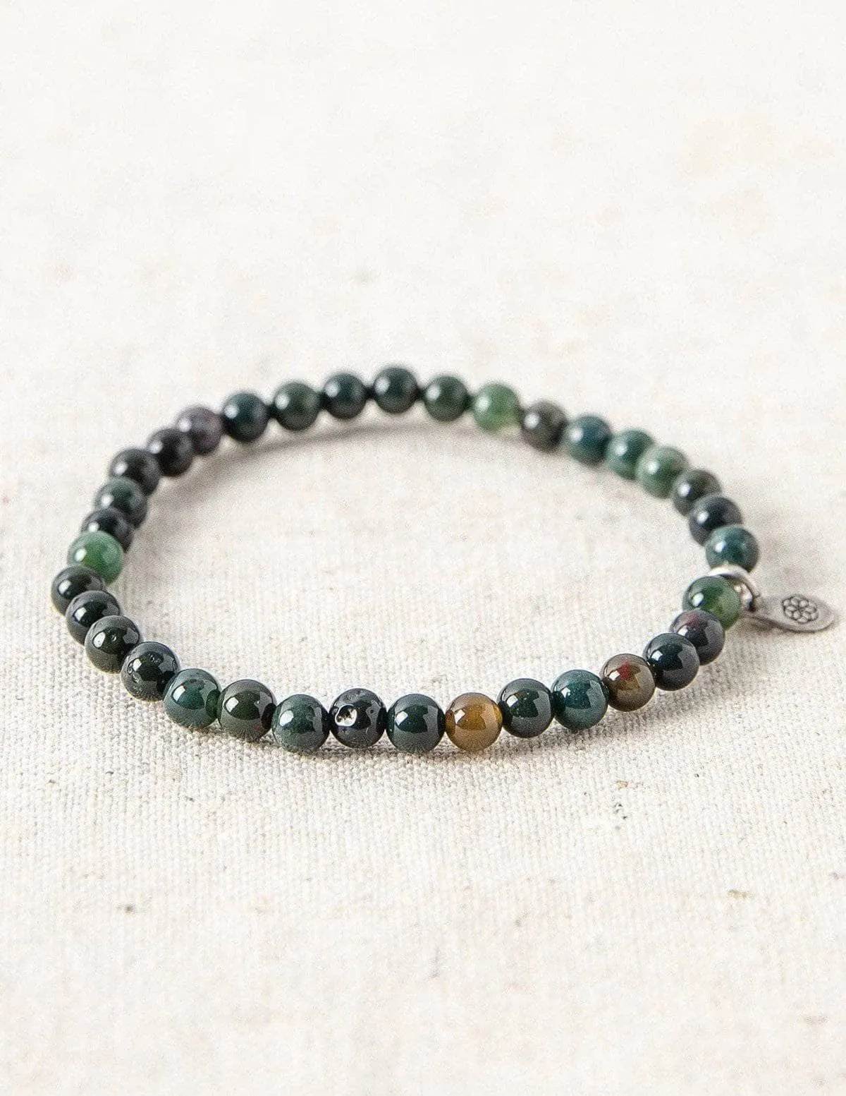 Bloodstone Mini Gemstone Bracelet