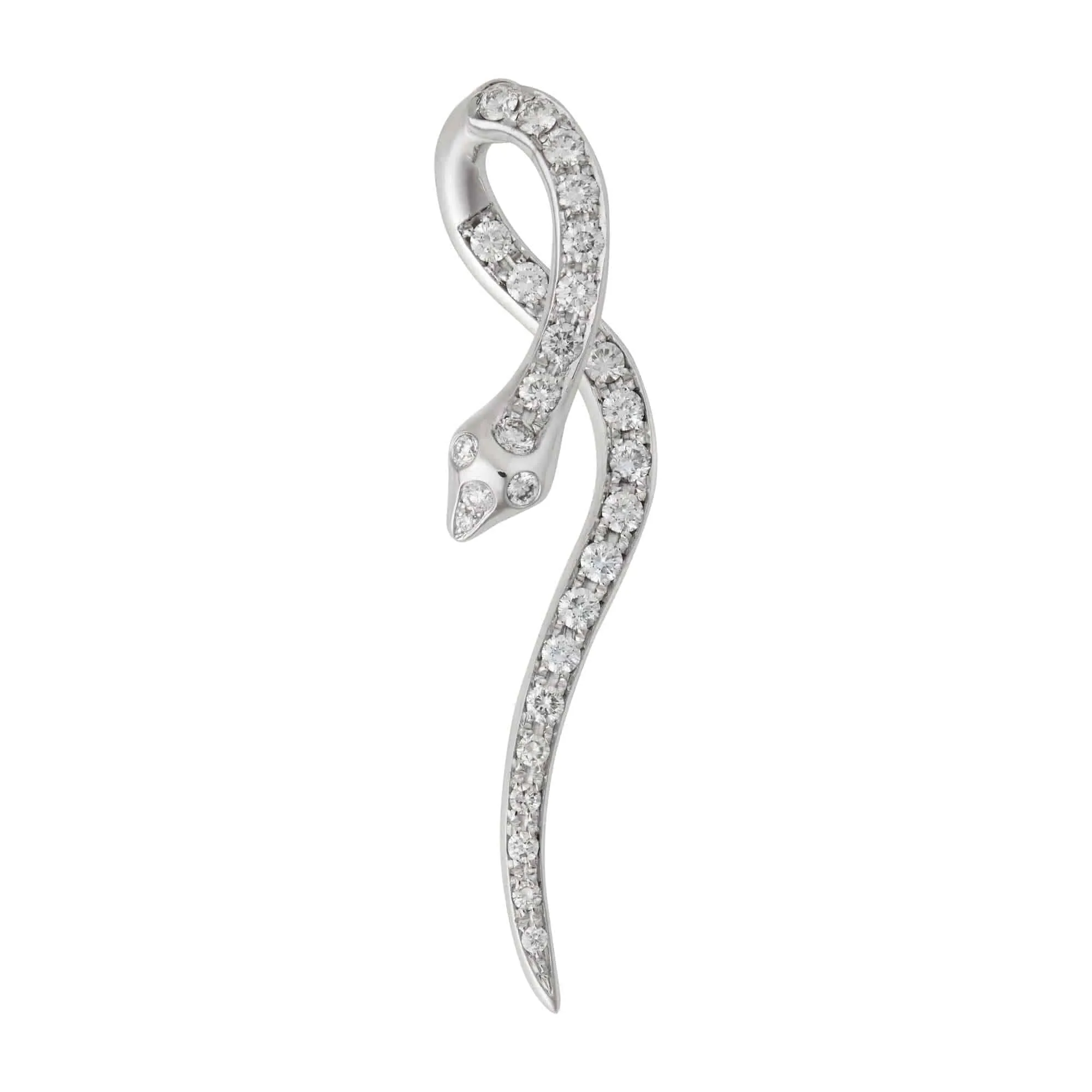 Boa White Diamond Earrings