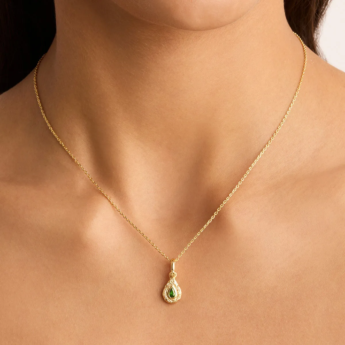 By Charlotte With Love Birthstone Annex Link Pendant, Gold