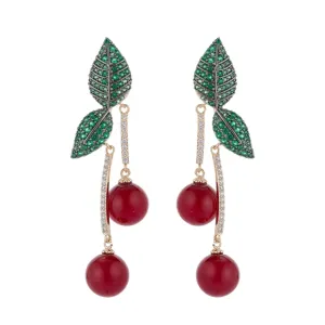 Cherry Drop Earrings