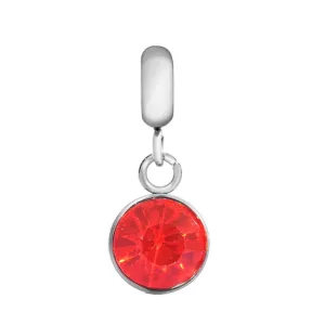 Children's 'January Birthstone' Garnet Coloured Crystal Drop Charm