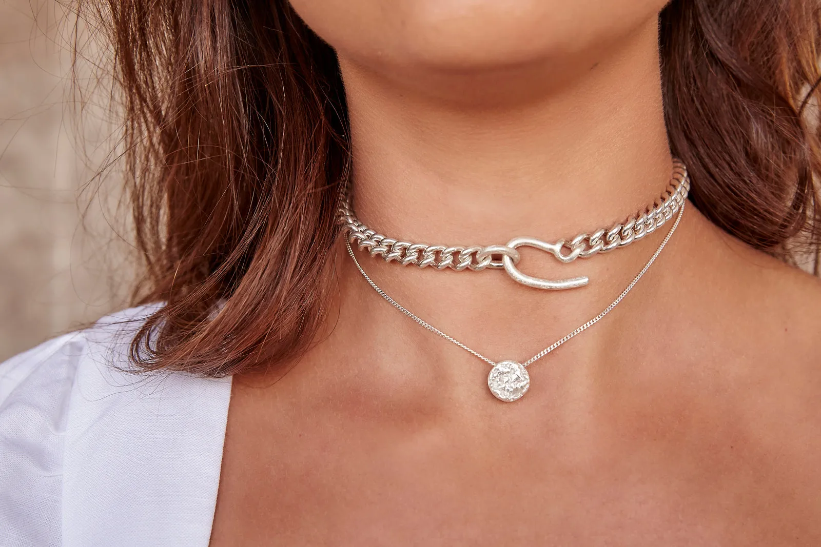 Chunky Curb Choker | Silver