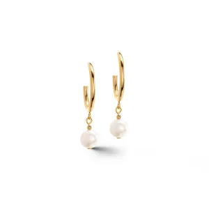 Coeur De Lion Chunky Chain and Pearls Fusion Earrings