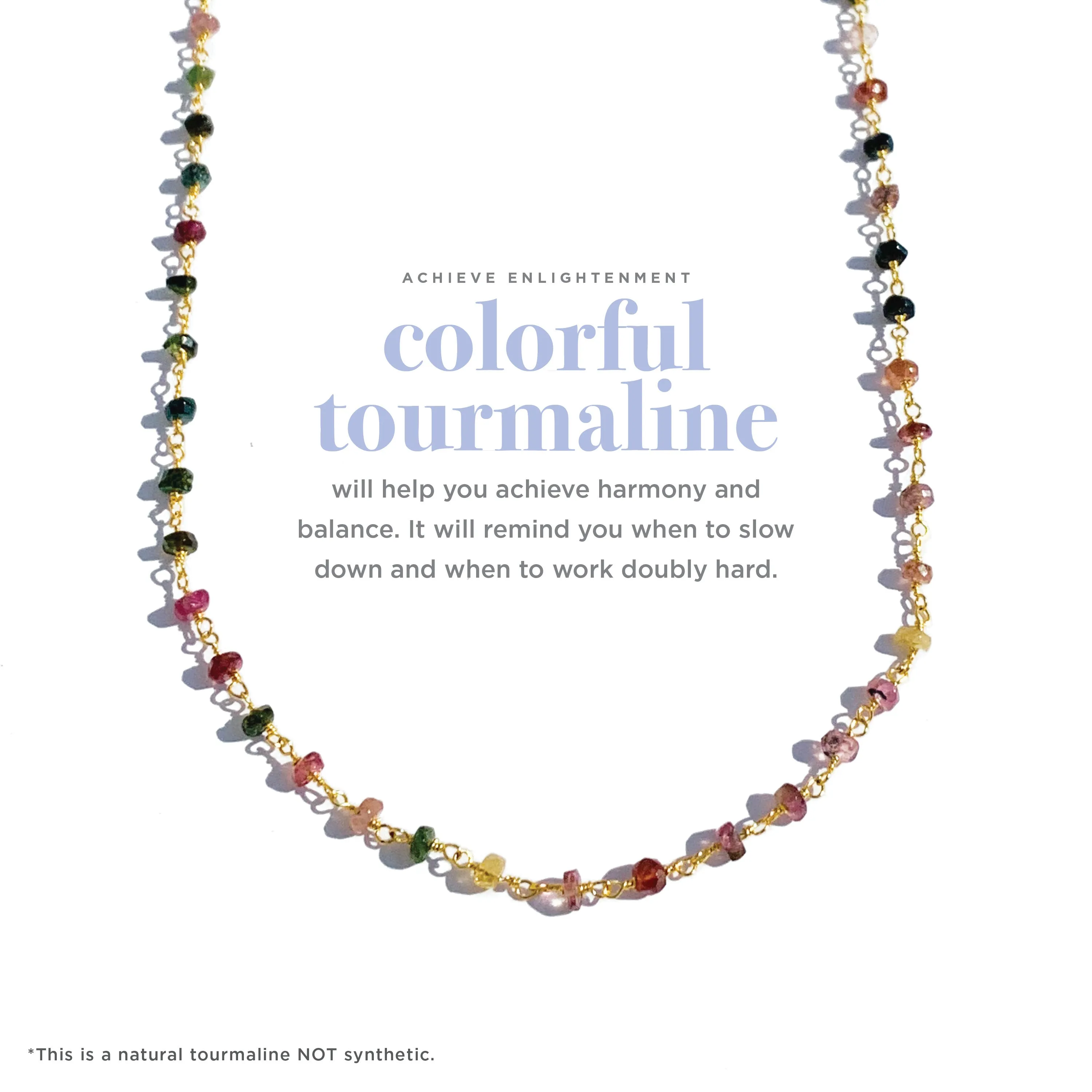 Colorful Tourmaline Necklace