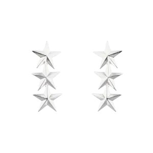 COWBOY TRI STAR EARRINGS