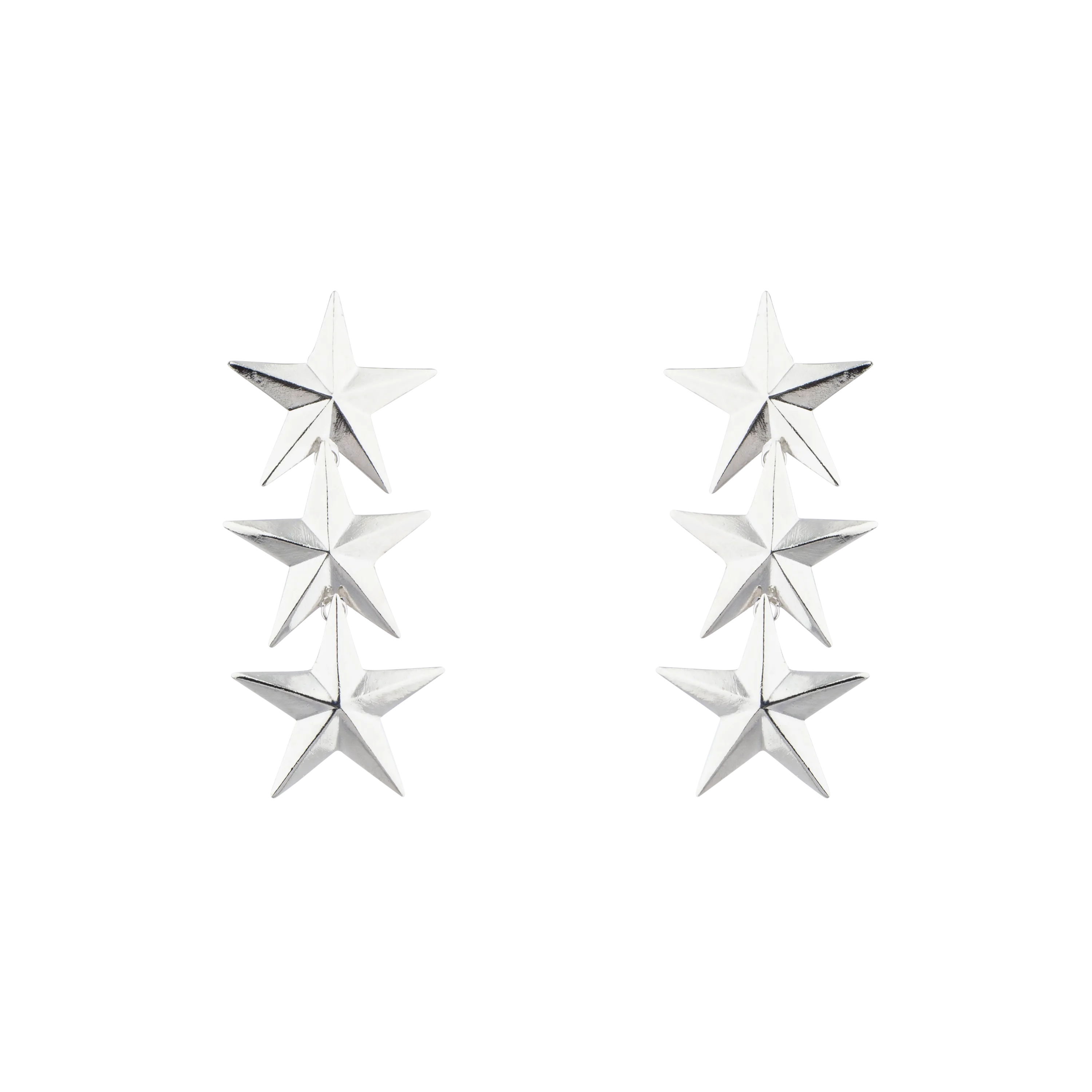 COWBOY TRI STAR EARRINGS