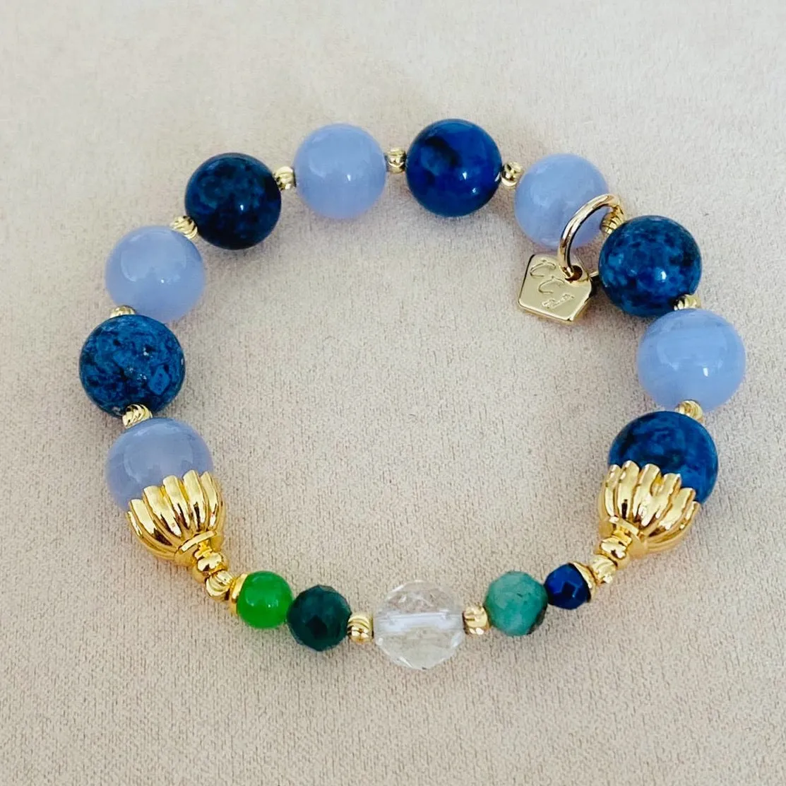 Delicate Blue Periwinkle Bracelet