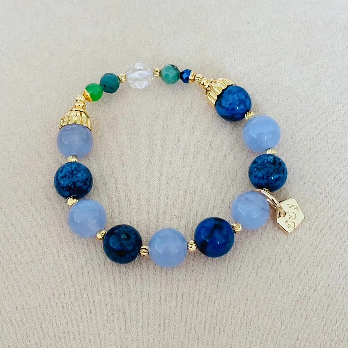 Delicate Blue Periwinkle Bracelet