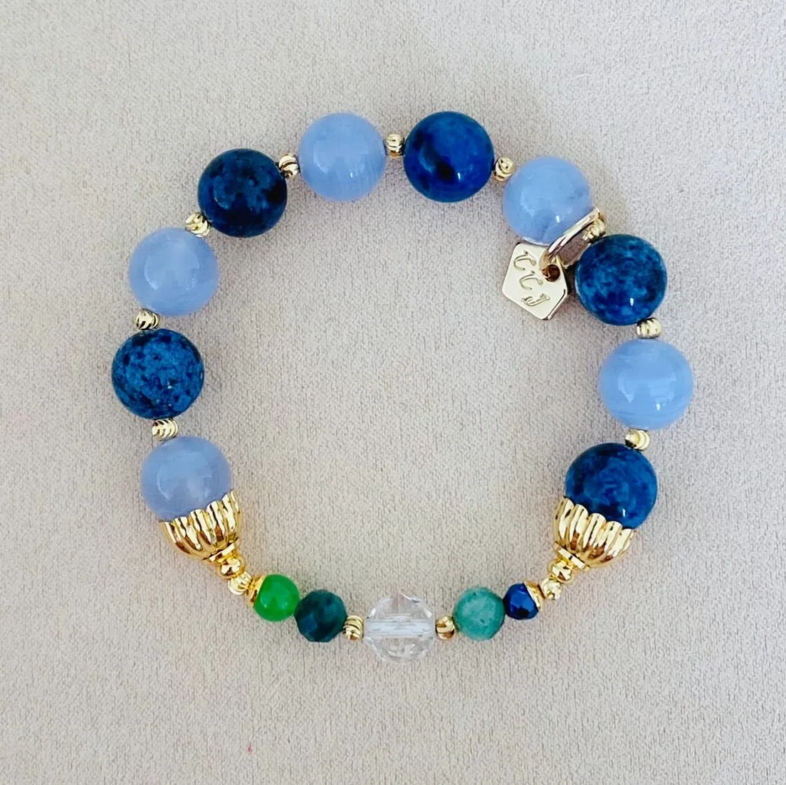 Delicate Blue Periwinkle Bracelet