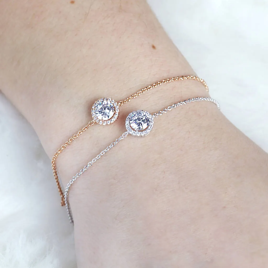 Delicate Jewel Bracelet Bridesmaid Gift