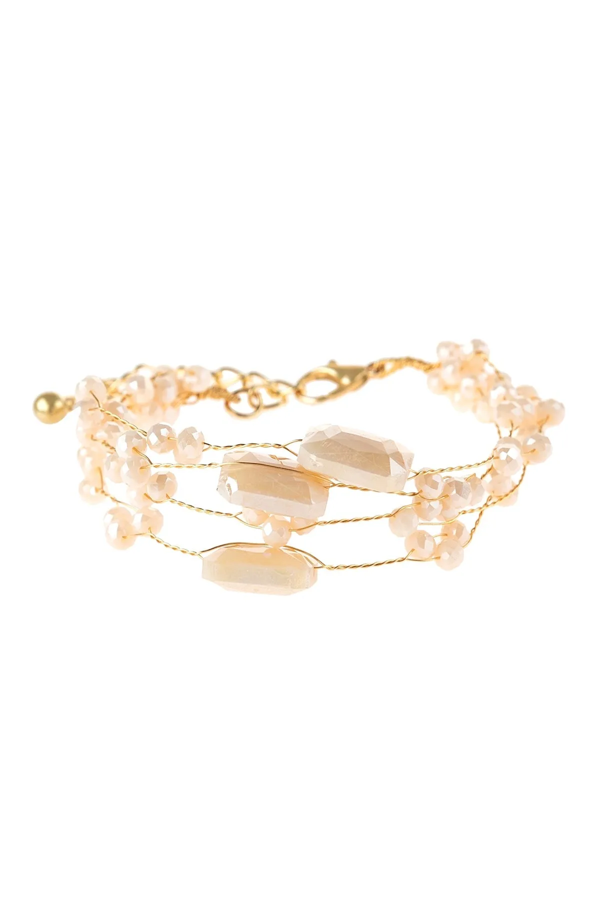 DELICATE STONE BEADED BRACELET