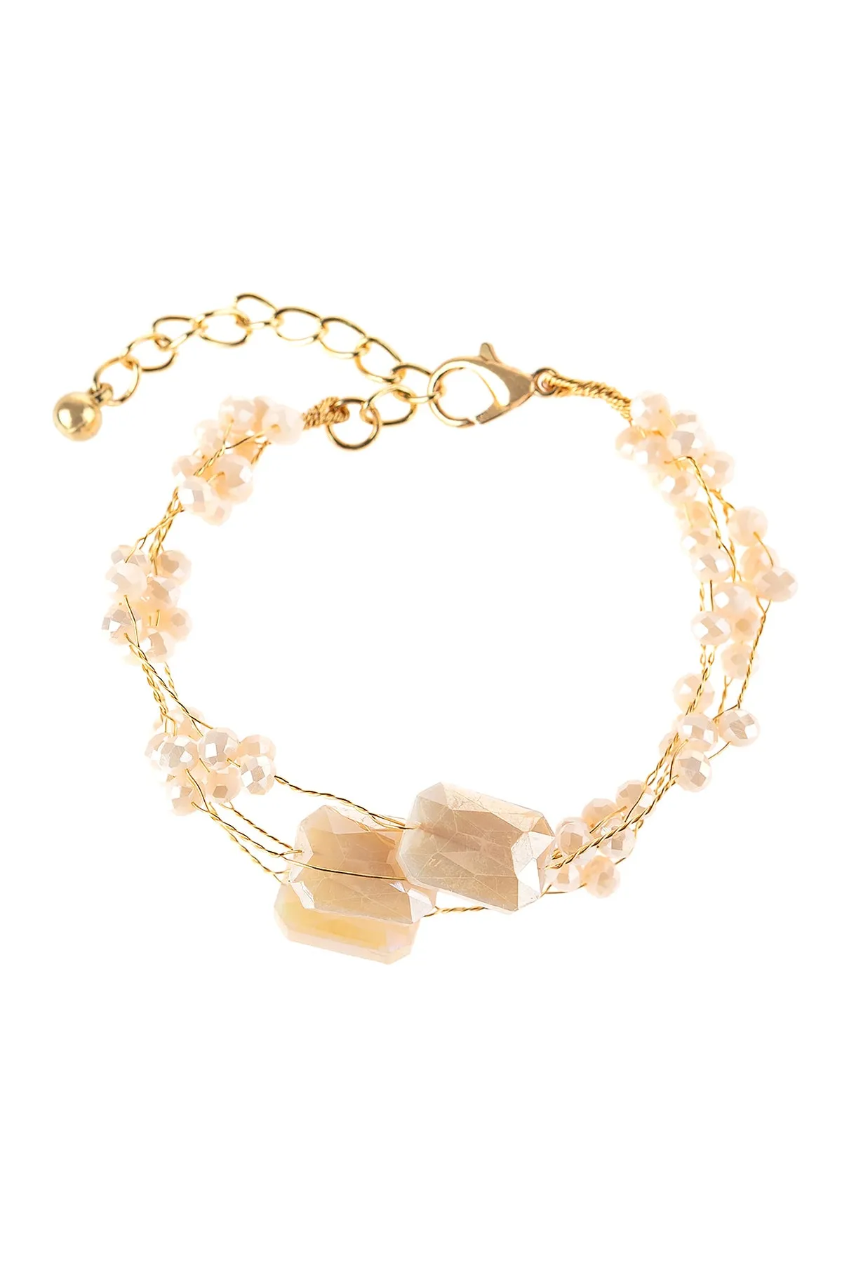 DELICATE STONE BEADED BRACELET