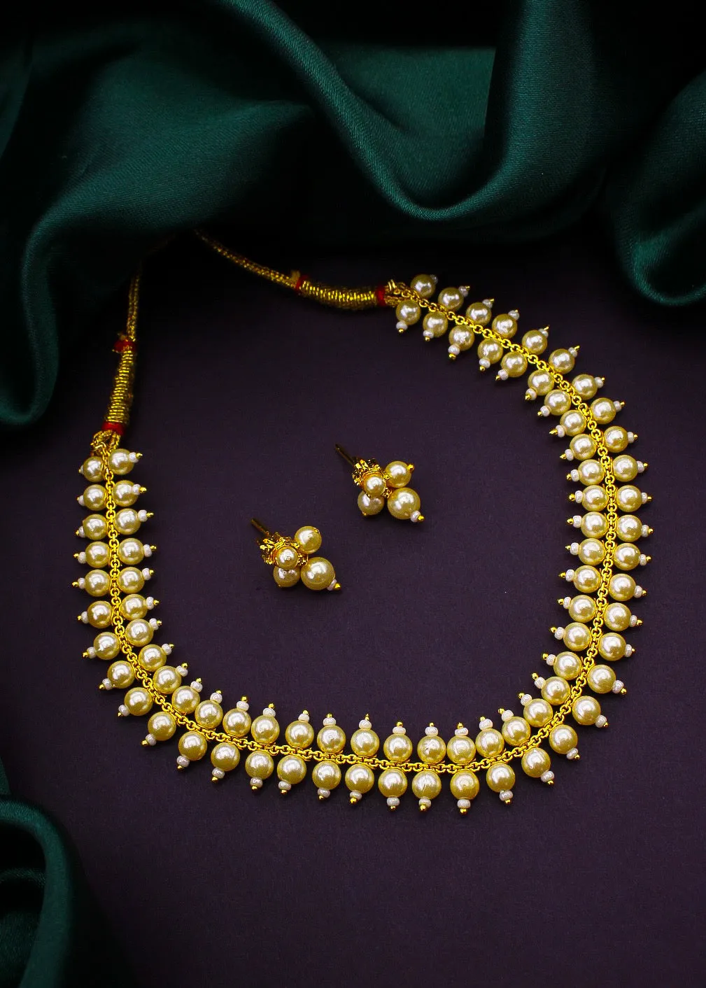 DESIGNER PEARL BEADS NECKLACE