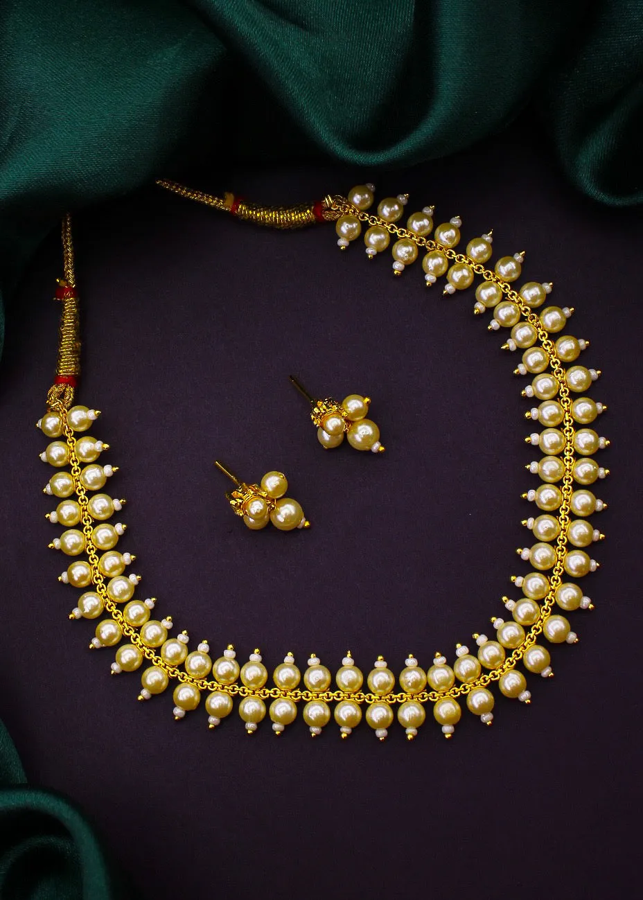 DESIGNER PEARL BEADS NECKLACE