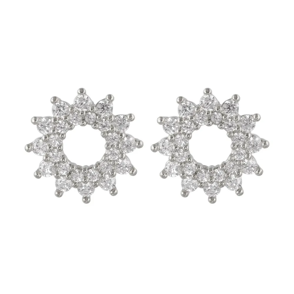 Diamante Sun Stud Earrings