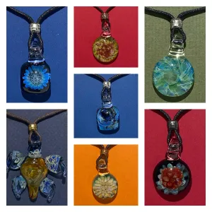 Dichroic Glass Pendants by Cornicopia Glass