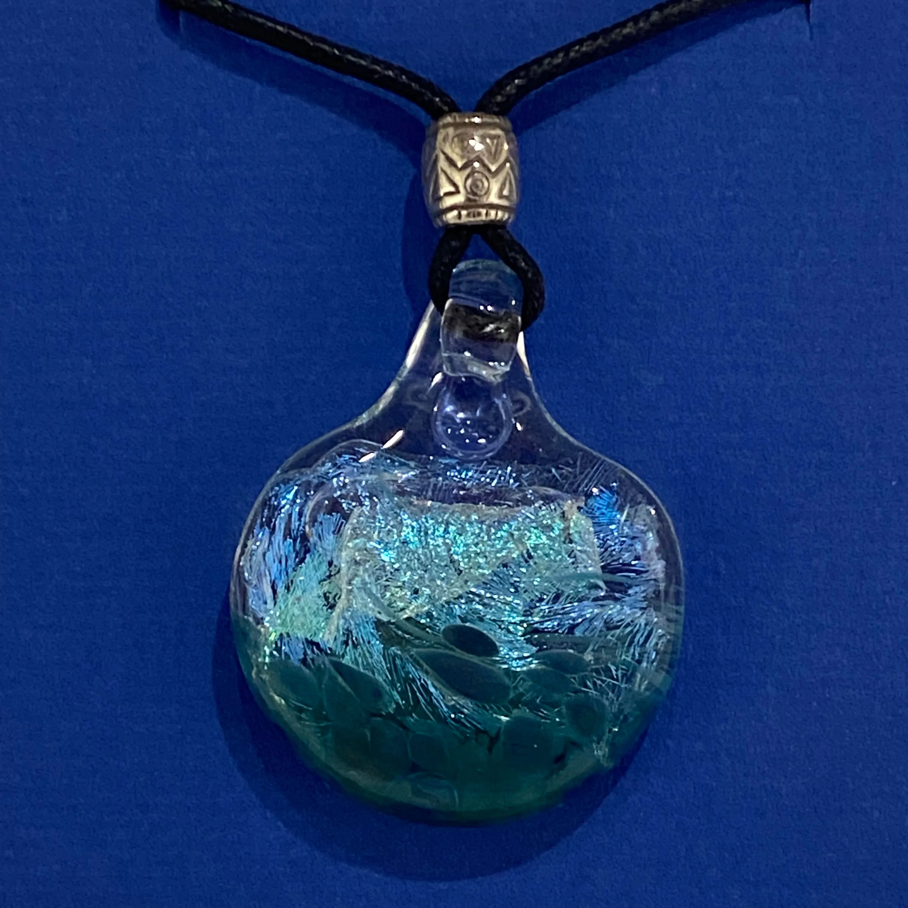 Dichroic Glass Pendants by Cornicopia Glass