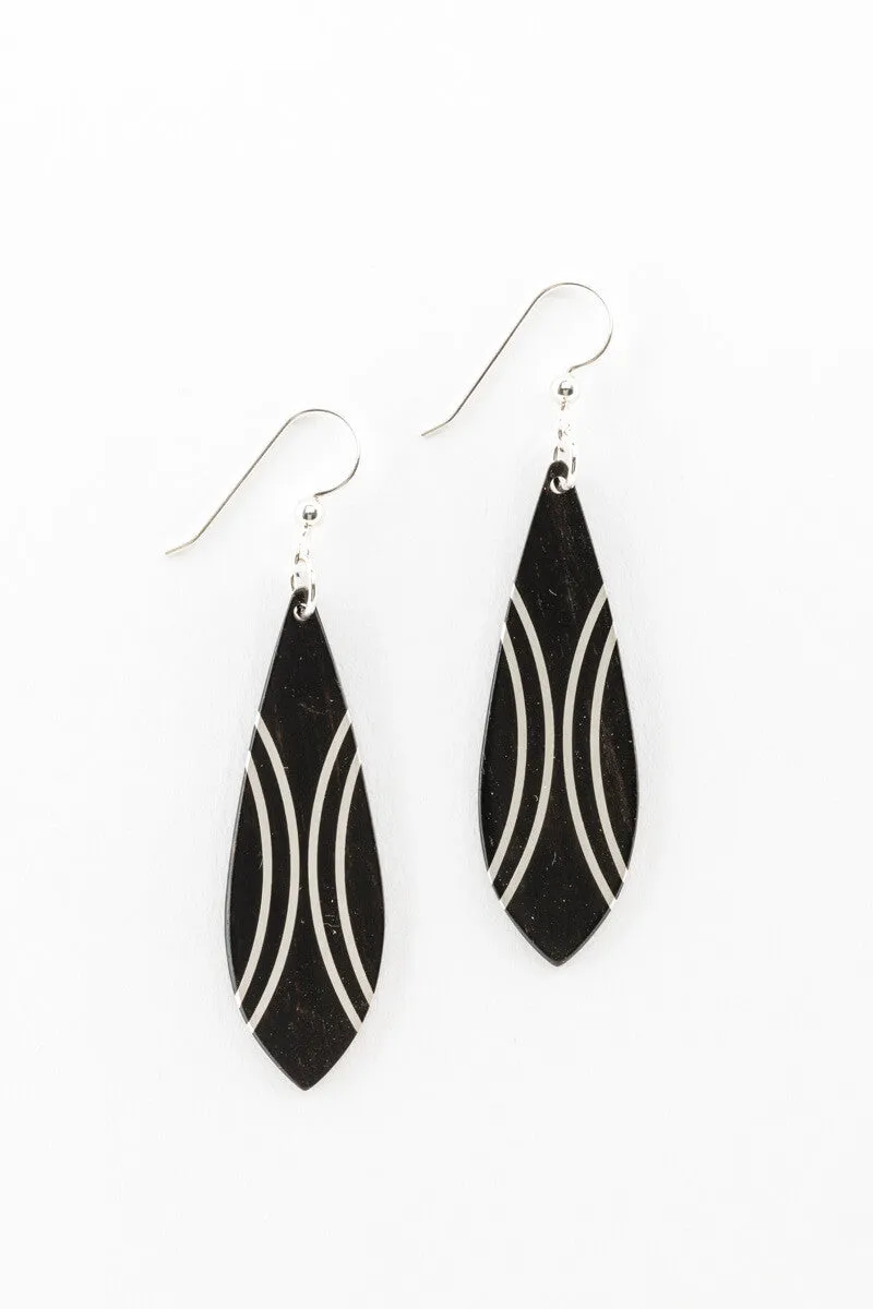 Earrings - Silver Marquis