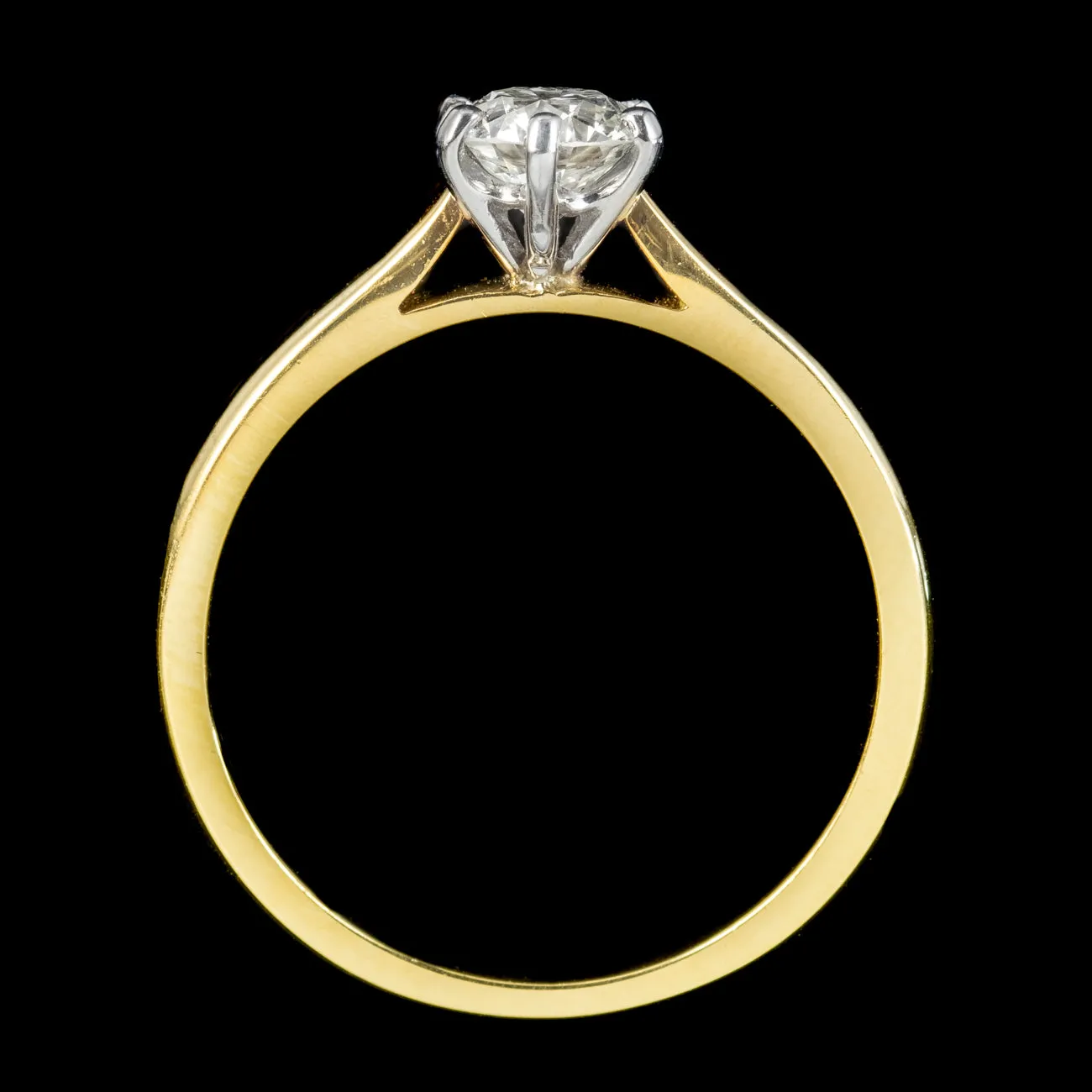 Edwardian Style Diamond Solitaire Ring 0.65ct Diamond