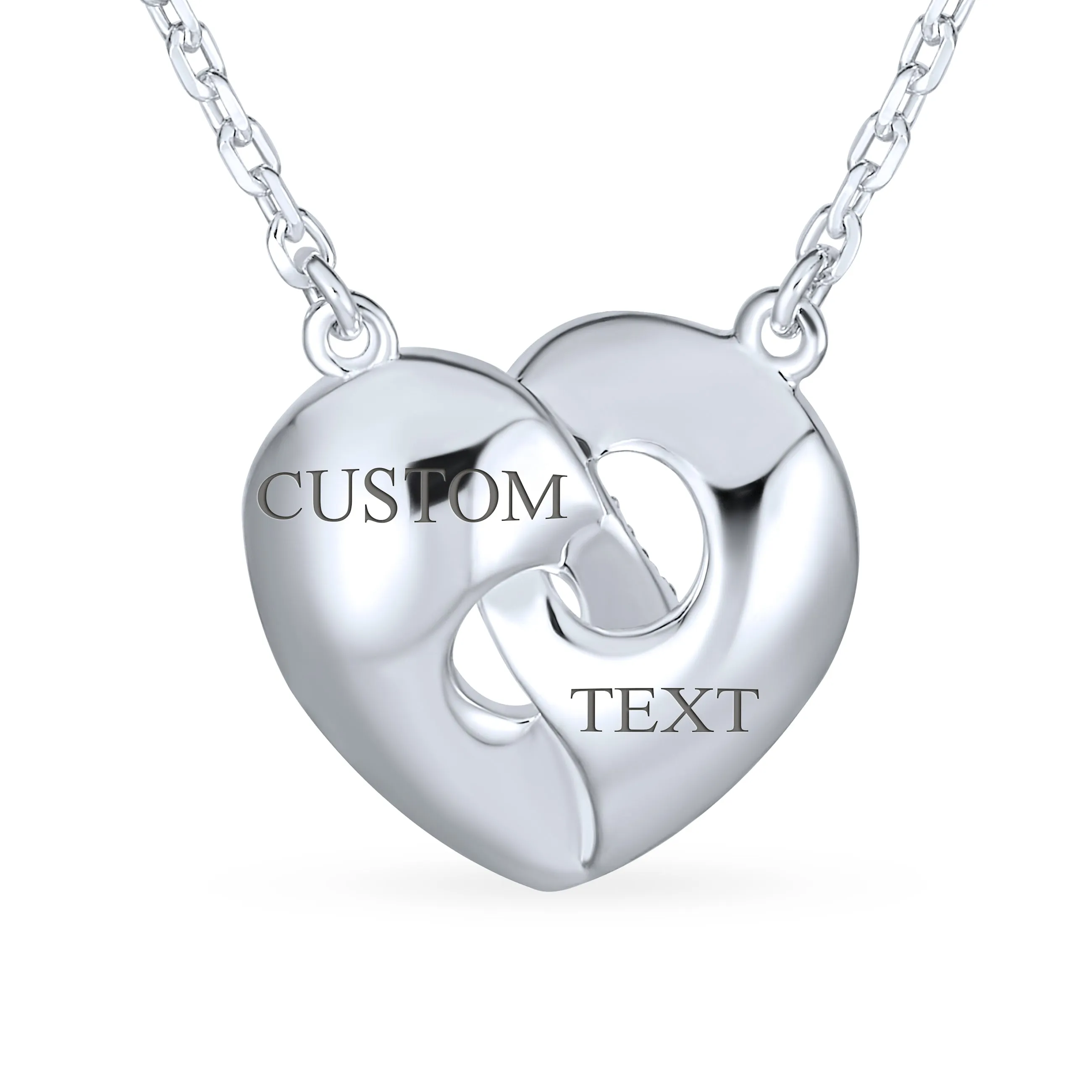 Enamel Bird Cameo Words I LOVE YOU MOM Heart Pendant Necklace Silver