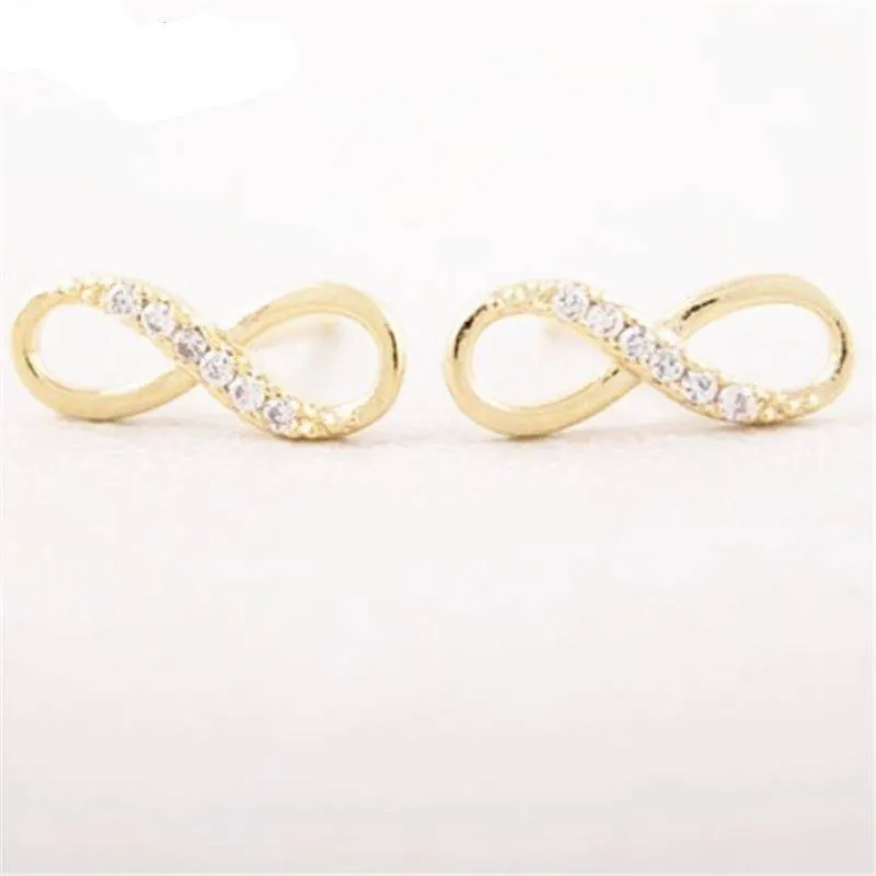 Free Inifinity stud earrings - silver, gold, and rose gold - Just pay shipping, Sale