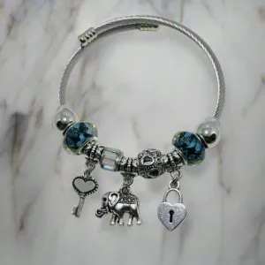 German silver openable Charm Bracelets