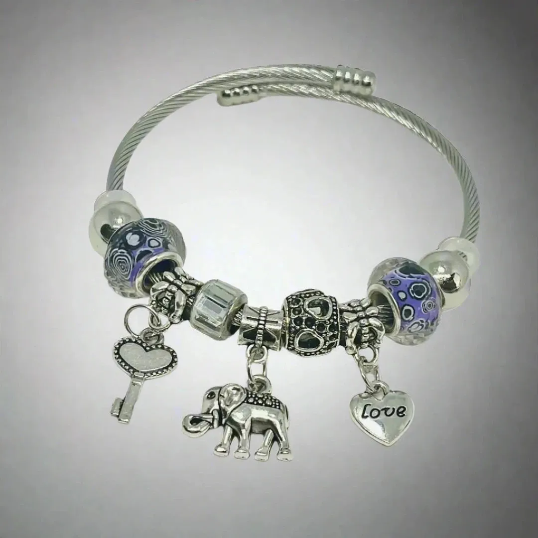 German silver openable Charm Bracelets