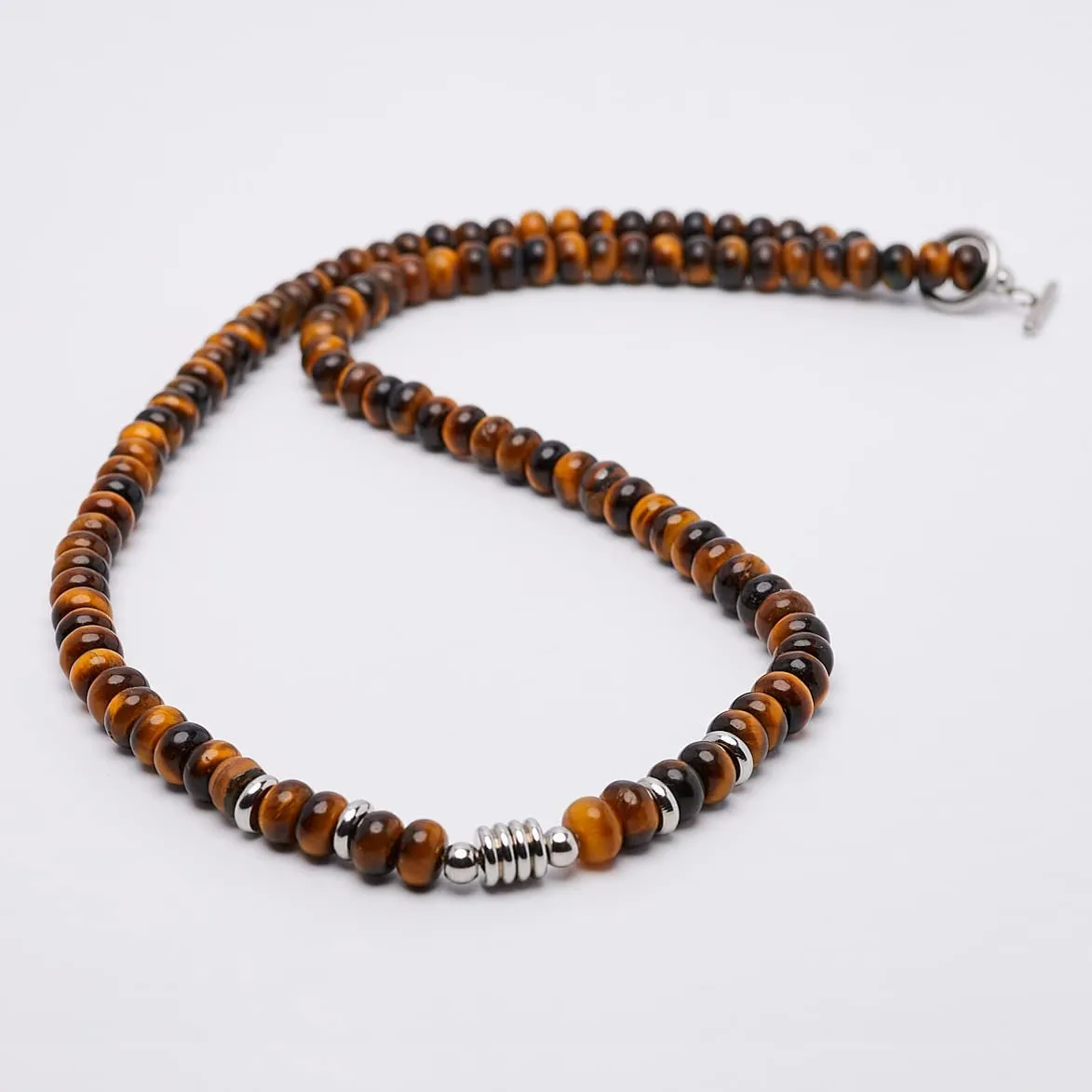 Handmade Natural Rondelle Gemstone Beaded Necklace