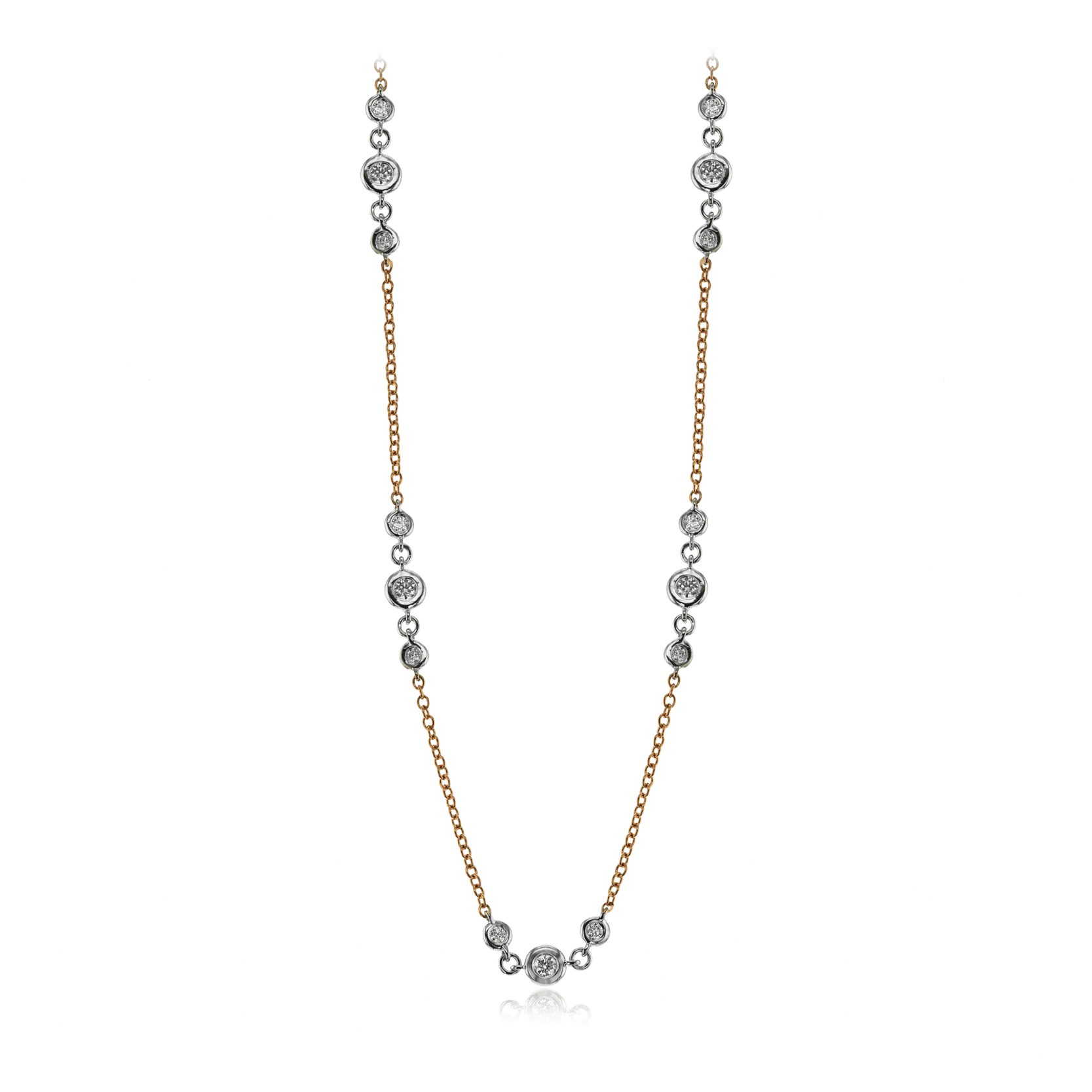 Harmonie Necklace in 18k Gold with Diamonds