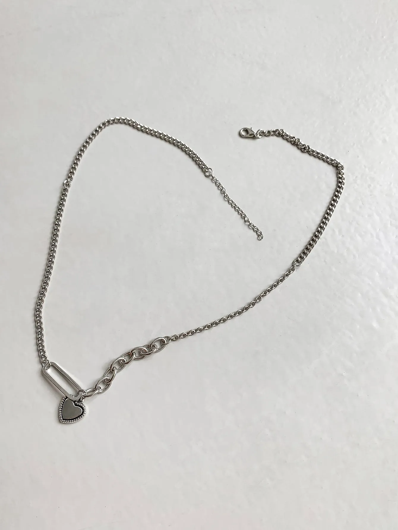 Heart Chain Charm Necklace Jewelry for Women Gift for Her Necklace Accessories