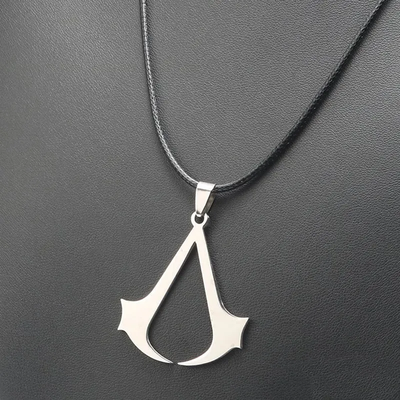 Hot-Selling Stainless Steel Necklace Bat Six-Pointed Star Cross Titanium Steel Necklaces for Men and Women Pendant Jewelry Gifts