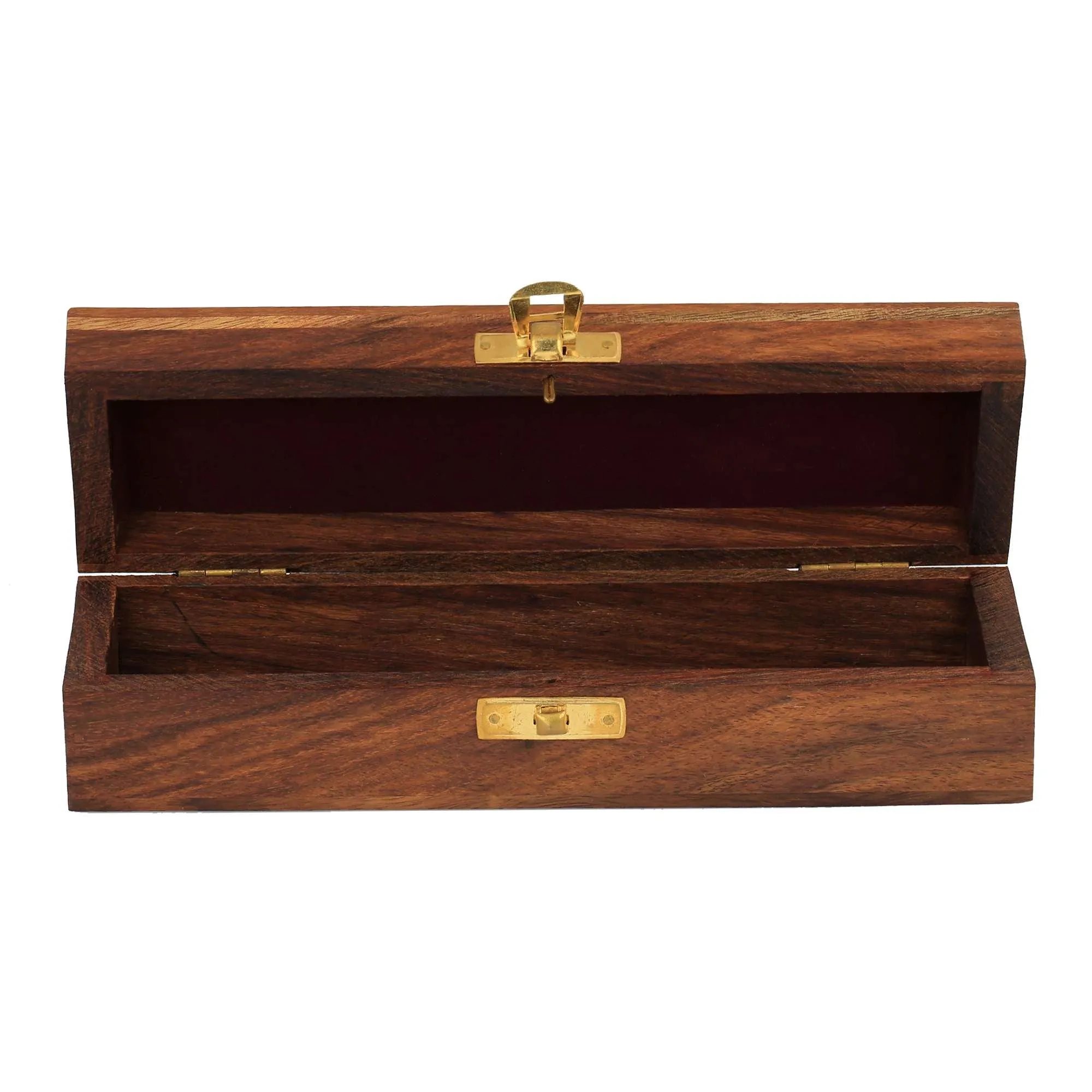 Indian Jewelry Holder - 8 x 2.5 x 2 Inch Small Wood Box - Jewelry Boxes for Bracelet - Present for Her